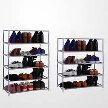 Metal Adjustable Shoes Shelf Storage Rack Stand Household Organizer Boot Storage Holder Houseware Home Practical Tools 2-7 Tiers