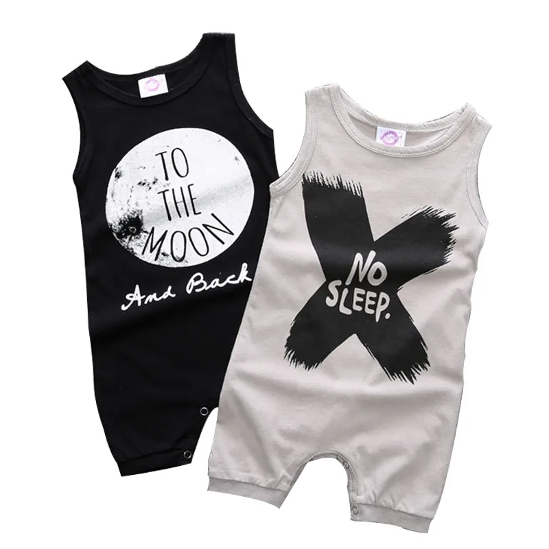 

New Summer Letters Printed Baby Boy Clothes Cotton Baby Romper Infant One Piece Jumpsuit Newborn Toddler Baby Girl Clothing