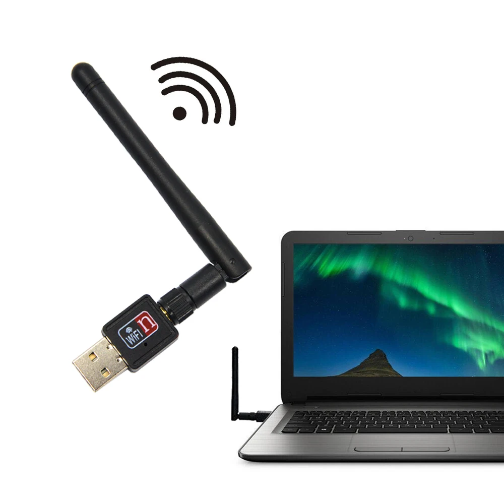 Elisona 150 Мбит/с мини беспроводной USB Wifi адаптер Lan Карта 802.11b/g/n Wlan Wifi приемник Wi-Fi Dongle антенна Wi-Fi для ПК ноутбука