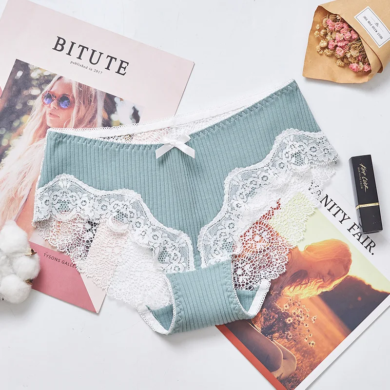 

Women's panties sexy Cotton Lace Breathable Seamless 2019 spring summer new products Minimalist soft Women briefs