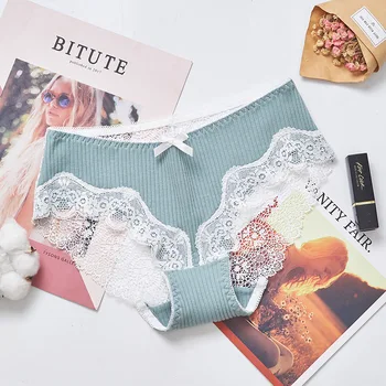 

Women's panties sexy Cotton Lace Breathable Seamless 2019 spring summer new products Minimalist soft Women briefs