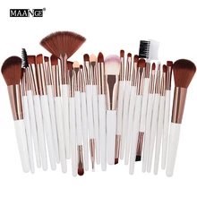 MAANGE 25pcs Makeup Brushes Set Beauty Foundation Power Blush Eye Shadow Brow Lash Fan Lip Face Make Up kabuki Tool Brush Kit