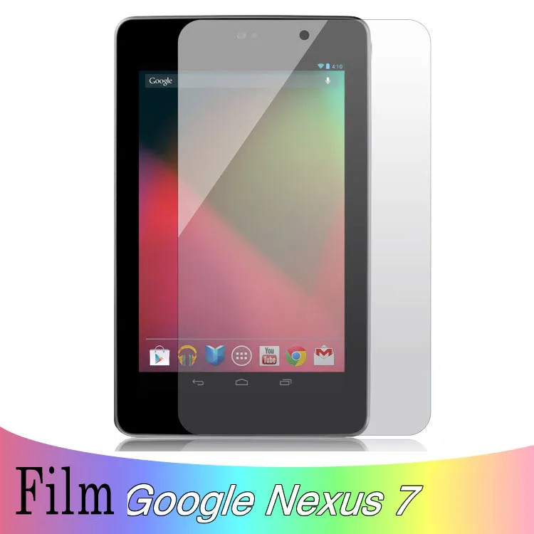 90% OFF Anti-glare matte glossy Screen Protector For Google Nexus 7 guard film without Retail Package 10pcs (5 film+5 cloth) | Компьютеры