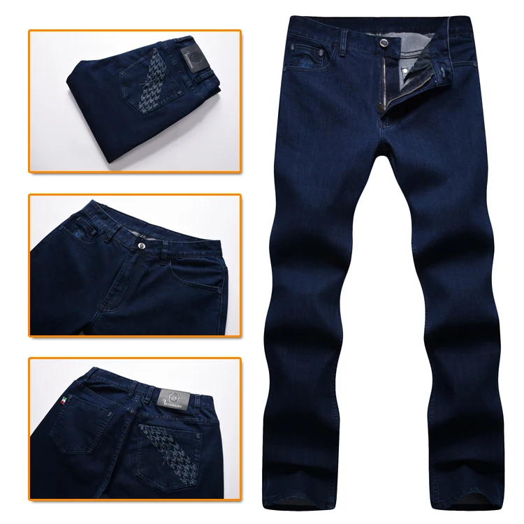 

TACE&SHARK Billionaire jeans men 2017 winter new style fashion comfort cotton thick Business Casual high quality free shipping