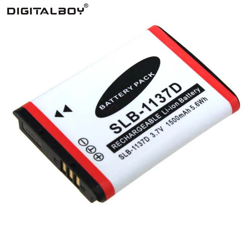 

Digital Boy 1pcs SLB-1137D SLB 1137D SLB1137D Battery For Samsung I85 NV11 NV103 NV30 NV40 NV106 I80 L74 I100 NV100