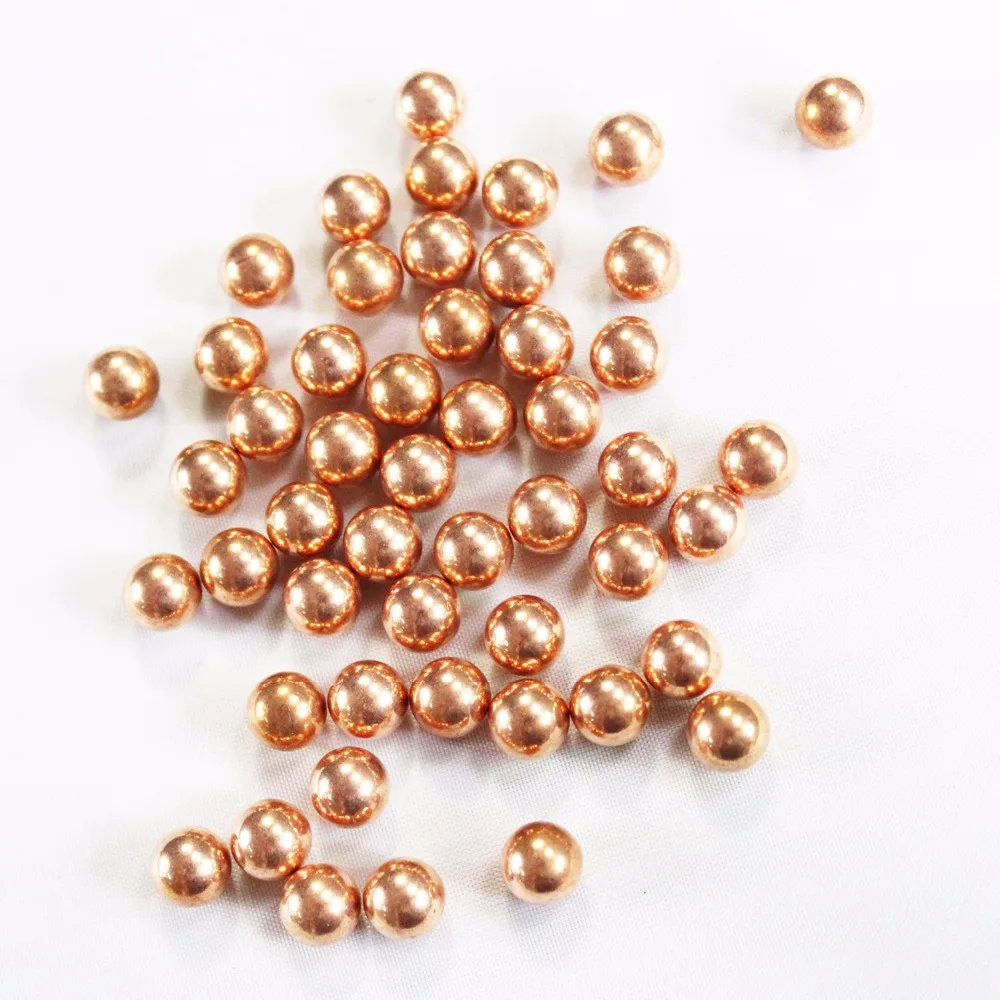 

50PCS Copper Plated Carbon Steel Ball for Bearing, Slingshot Hunting, Ammo Ball, 4mm Torlerance +-0.02mm