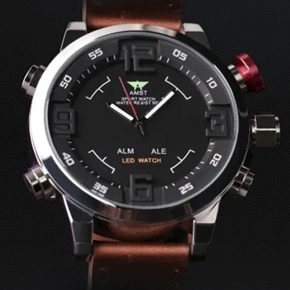2016 new design AMST Genuine special multifunction LED military men quartz watch outdoor sport watch