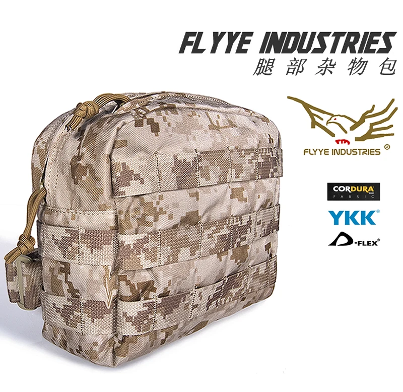 

FLYYE FY-PK-E005 CORDURA Waterproof Nylon Tactical Drop Leg Bags Tools Bags Pocket Utility Pouch Drop Leg Accessories Pouch