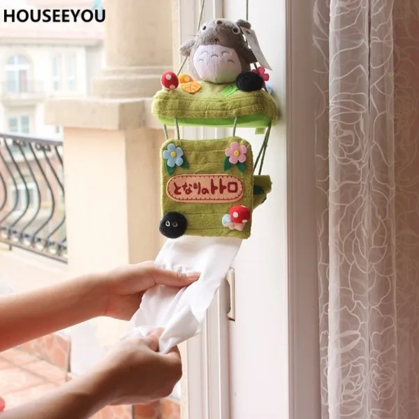 Креативные черные брикеты Totoro плюшевые салфетки для туалета аксессуары ванной