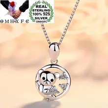 OMHXFC/, Европейская мода, для женщин, для вечеринки, дня рождения, свадьбы, медведя, ААА, циркония,, S925, серебряная подвеска, кулон PD46