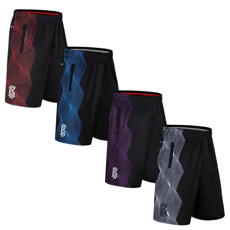 

EU Basketball sports Shorts Men Basketball Shorts with Zipper Pockets Summer Quick Dry Football Basketball Training Running Shor