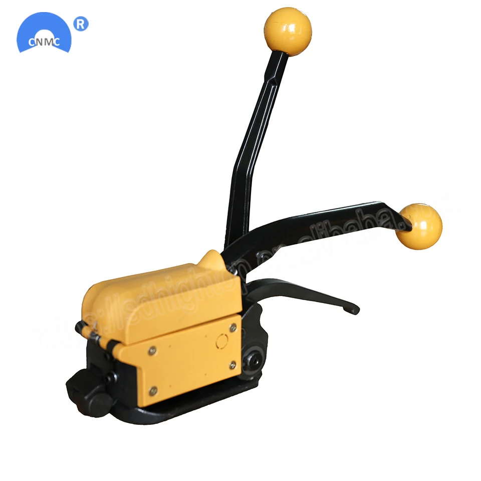 Manual steel strapping tool A333 buckle free Sealless Handheld steel strapping machine for 13/16