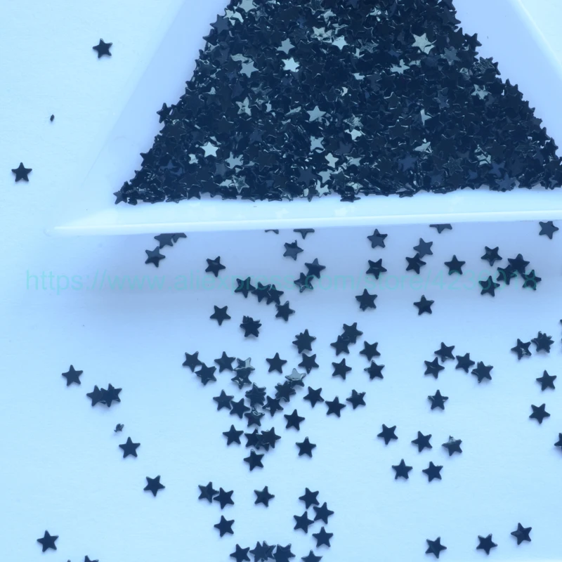 

Sequin 25g 2mm Solid Black Star Shape PVC Loose Sequins For Crafts Paillettes Sewing Decoration Garment Kid DIY Accessory