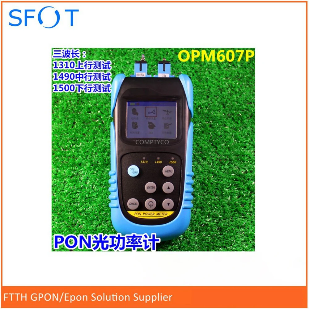 

FTTH BPON/EPON/GPON Power Meter,1310/1490/1550 work wave length. English System. Used in PON Project