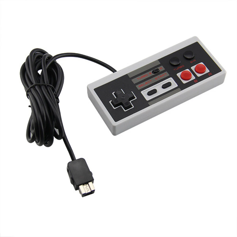 Barón Estribillo matriz Mando de juegos Retro para NES Classic Mini Edition Turbo con cable de 2,7  m, Gamepad para Mini NES para Wii|wired gamepad|nes gamepadwired controller  - AliExpress