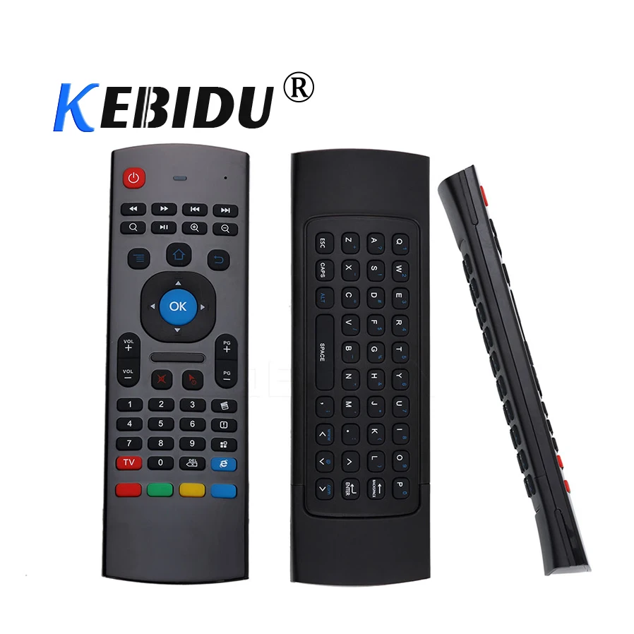 Kebidu обновленная беспроводная клавиатура 2 4G Fly Air Mouse MX3 с дистанционным
