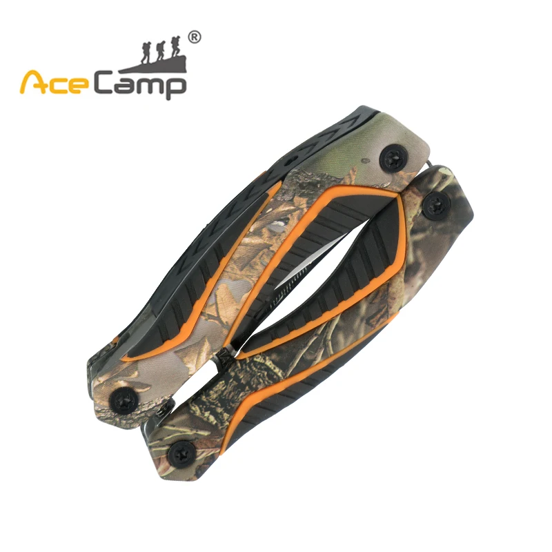

AceCamp Camo Multi Tools Pocket Knife Screwdriver Set Kit Survival Hand Mini Scissors Camping Fishing Combine Tools