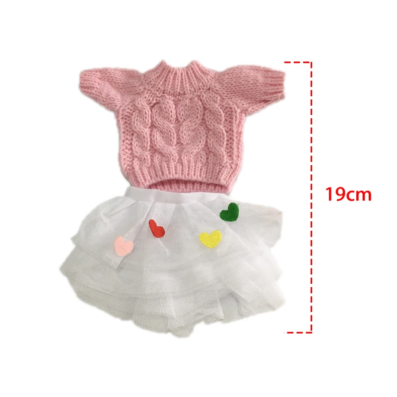 30cm Doll Clothes for Rabbit/Cat/Bear Plush Toys Soft Suit Sweater Clothes Accessories for 1/6 BJD Dolls Baby Girls Gifts 17