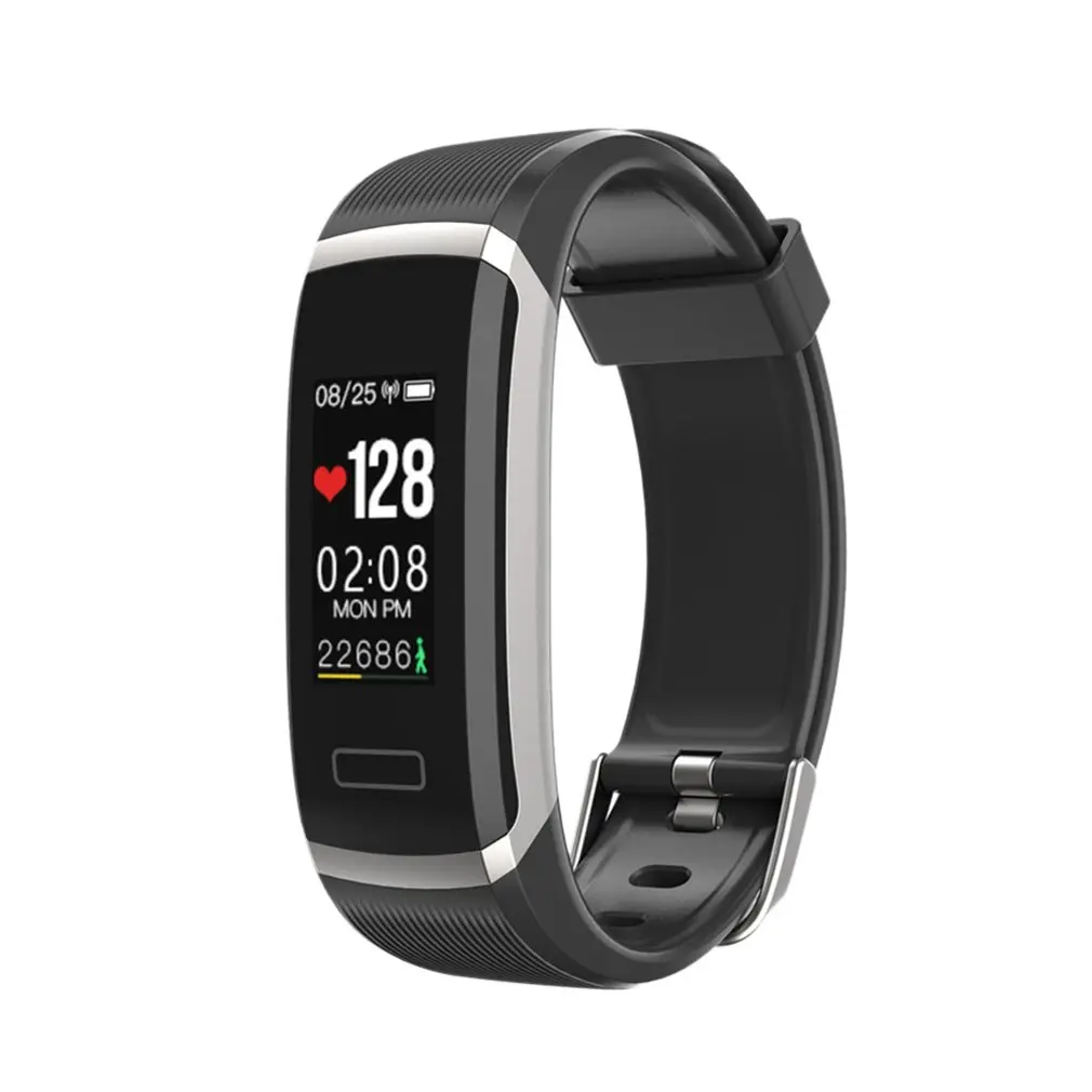 

Gt101 Smart Color Screen Continuous Heart Rate Blood Pressure Monitoring Waterproof Information Push Sports Bracelet