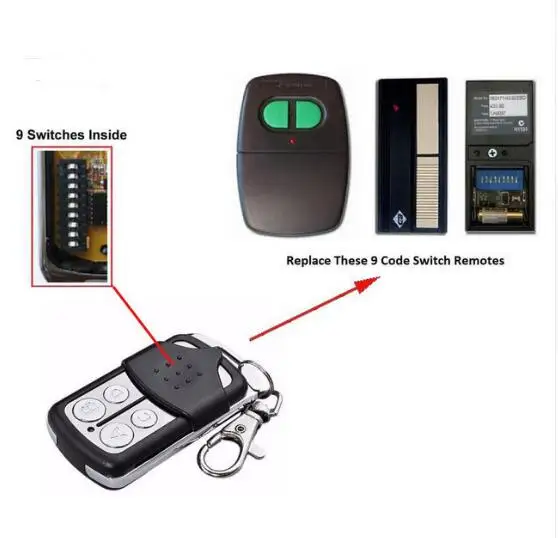

2018 NEW Remote Control replace for ACCENT Garage Doors CAD602 B&D Homelink 9 switch good