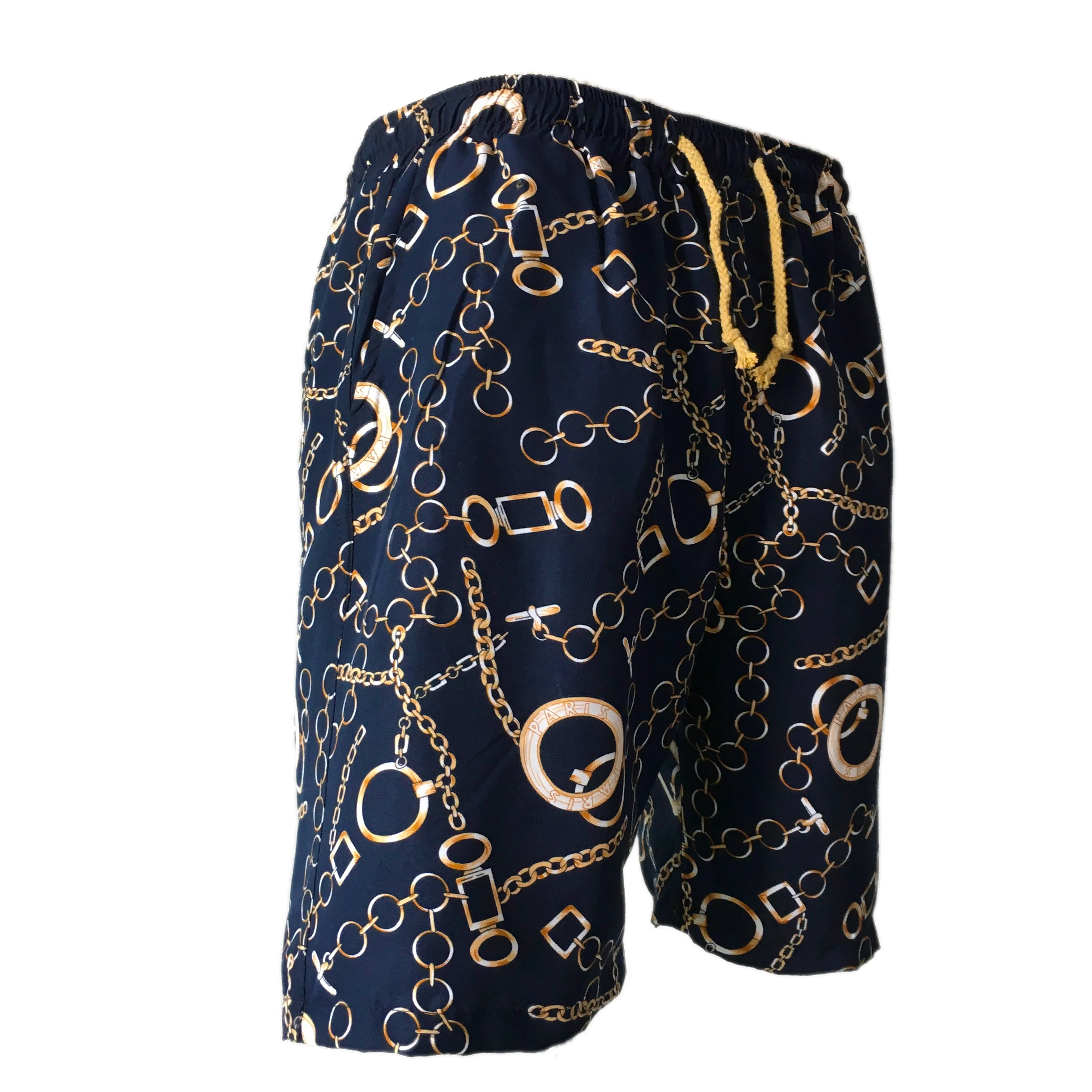men casual short pants 2019 summer vacation hawaii beach golden chain navy blue shorts for men bermuda masculina businessmen men casual short pants 2019 summer vacation hawaii beach golden chain navy blue shorts for men bermuda masculina businessmen