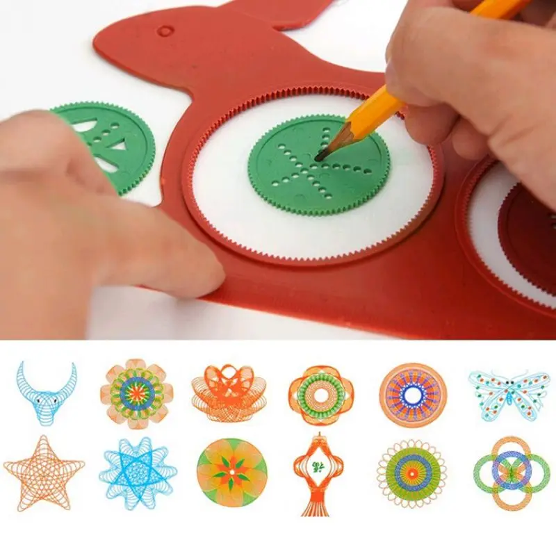 

Hot Spirograph Magic Turtle Rabbit Sketchpad Drawing Board Kids Educational Toy