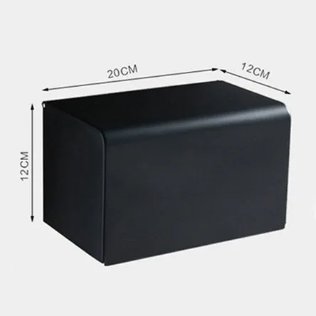 Черная коробка для туалетной бумаги, держатель для туалетной бумаги, ванная комната, отель, Wc, прямоугольная настенная бумага из нержавеющей стали, квадратная, AMB0022 - Цвет: B