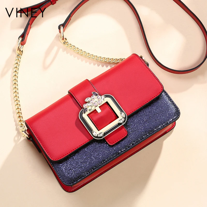 Neue 2019 Leder Version Schulter Chart Art Echtem Tasche Einfache Slant Koreanische Mädchen see Baitao Chao Handtasche Chart Gepäck See Von 5wXd46zq