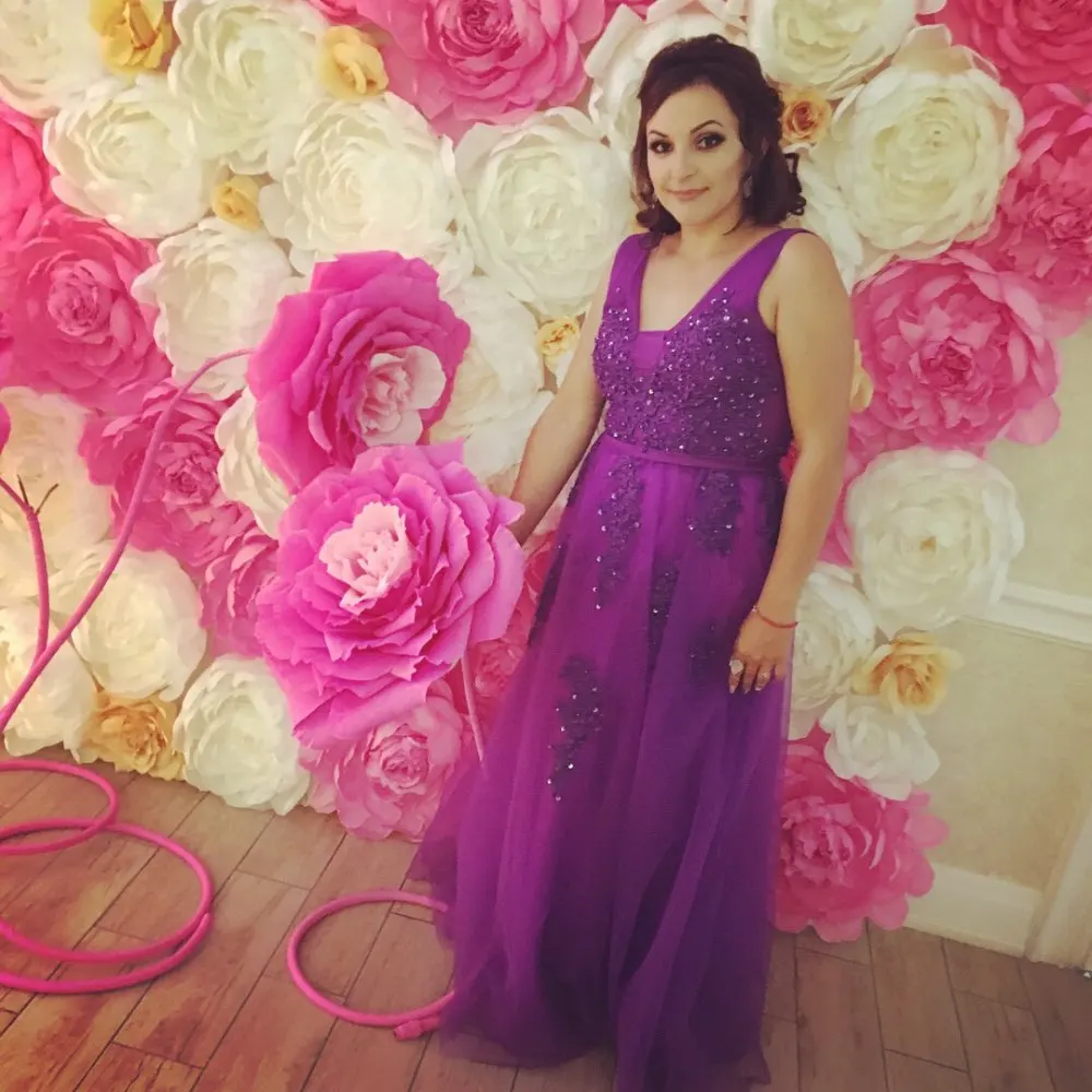 FADISTEE vestido de festa, милое Розовое Кружевное длинное вечернее платье с v-образным вырезом, вечерние платья невесты, сексуальные платья с открытой спиной и бусинами, платья для выпускного с жемчугом на шнуровке - Цвет: dark purple