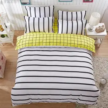 

Fashion style bedding sets 4pcs Twin/Single/Double/Queen size cotton duvet cover+bedsheet+pillowcase linen bedcover set