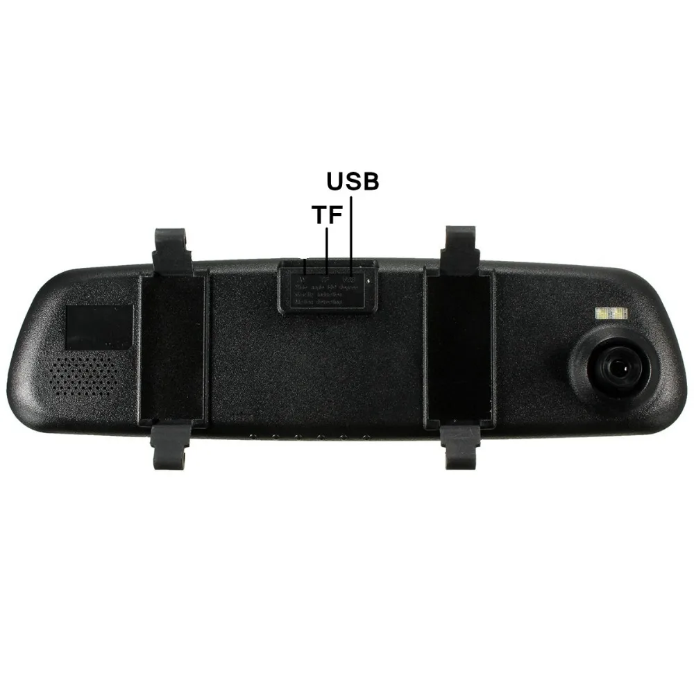 2.7 Inch LCD DVR Car Camera Dash Cam Digital  Video Recorder Rearview Mirror 5V 1A Auto Video