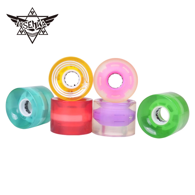 LOSENKA 1 Piece skateboard wheels 60*45 Flash LED light Soft Wheels for