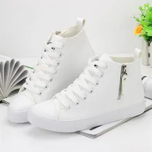 Вулканизированная обувь; белые джинсовые кроссовки; Basket Femme; Повседневная обувь; tenis feminino; обувь на плоской подошве с высоким берцем; женские кроссовки; zapatos mujer