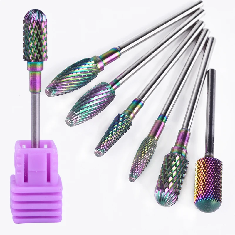 

1pcs 3/32'' Carbide Chameleon Nail Art Electric Coarse Grinding Drill Bit Accessory Burr Cuticle Manicure Pedicure Tool JID01-06