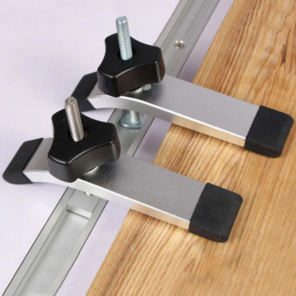 Mini T-tracks Slot Miter Track Jig Fixture T-Slot Woodworking Pressboard Clamp T Screw T Slider Pressure Block