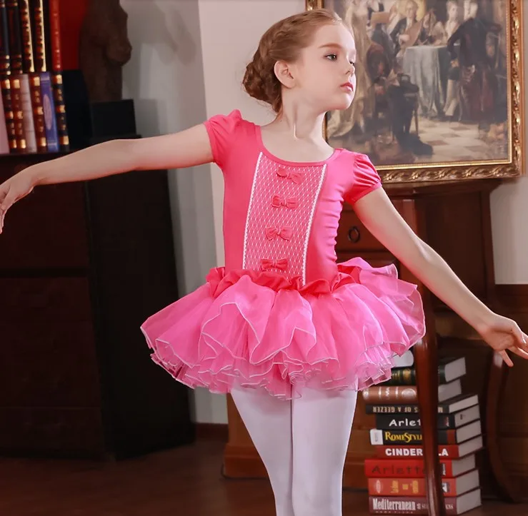 Maillot de Danza Vestido de Ballet con Falda de Estrellas de Gasa para niñas 