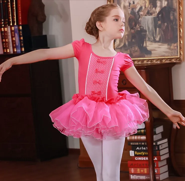Short/Long Sleeved Swan Lake Ballet Dance Costume Ballerina Children