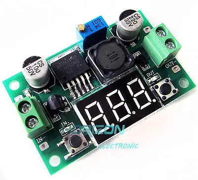 

10PCS DC to DC Buck Step Down Converter LM2596 Voltage Regulator Red Voltmeter