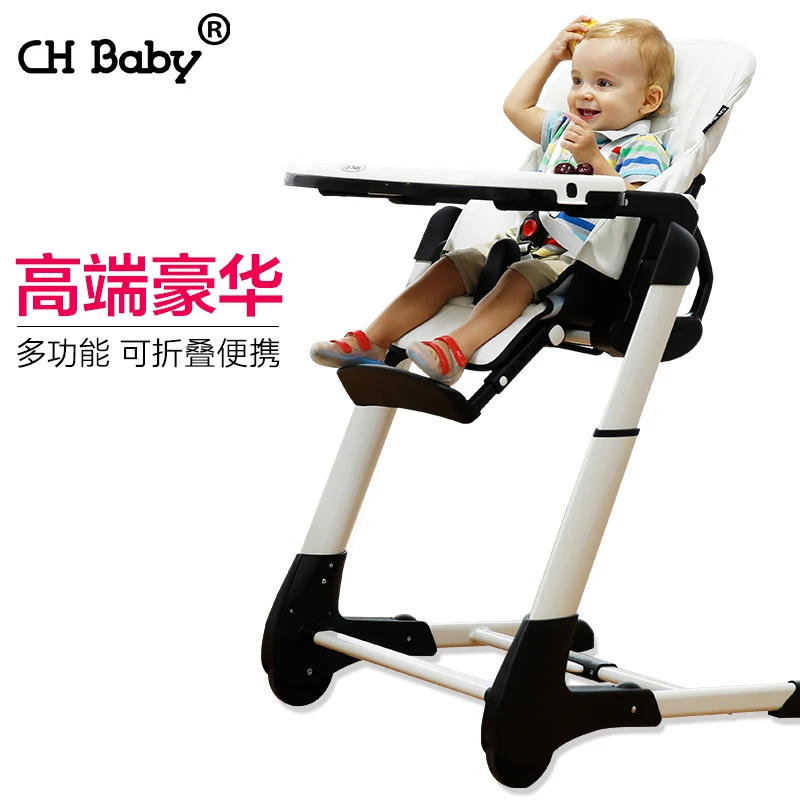 Ремнями безопасности пятиточечными Портативный складной регулируемый детский высокий стульчик для кормления детей игрушечный стул Детская двуспальная пластина стульчик для кормления K06