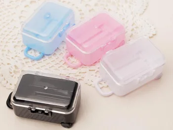 

creative cute luggage suitcase mini candy box accessory new marriage charm Shower Favor Boxes Wedding Party Gift hold bag