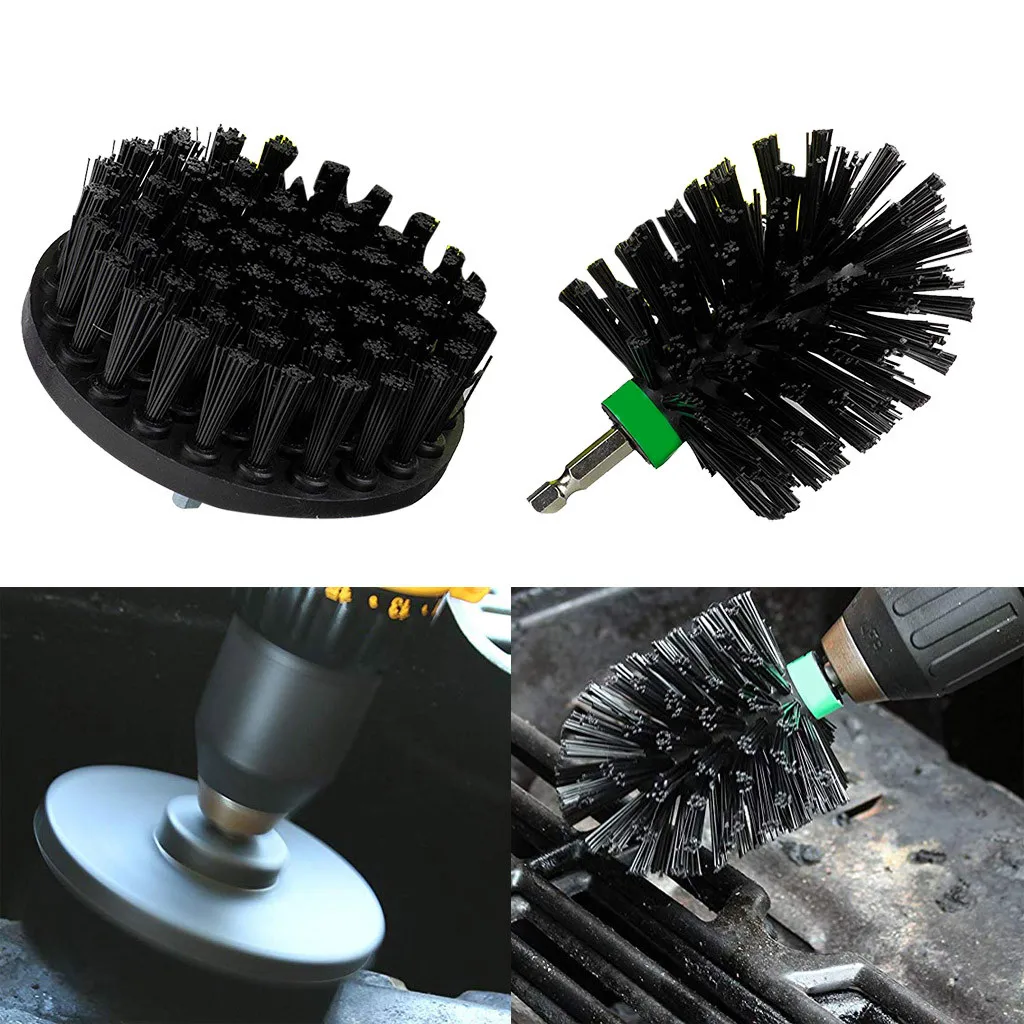 2Pcs Cleaning Brushes Grout Power Scrubber Cleaning Brush Tub Cleaner