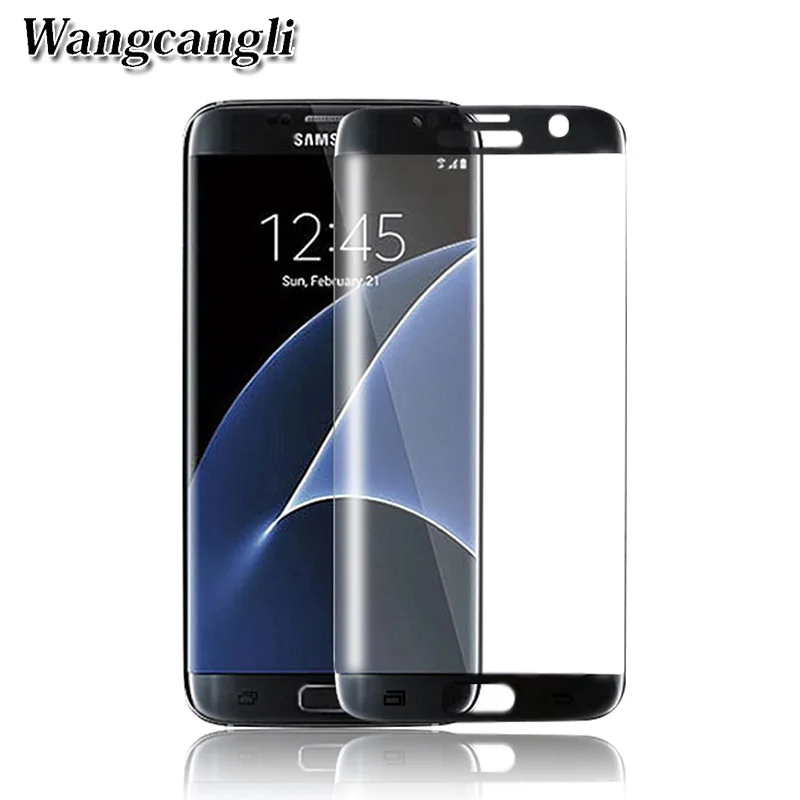 Wangcangli 3D Curved Soft Screen Protector For Samsung Galaxy S7 Edge Full Cover Protector Film