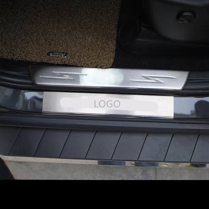 Накладка на порог из нержавеющей стали для Jeep Grand Cherokee 2011 12 13 14 15 16 компас 2017