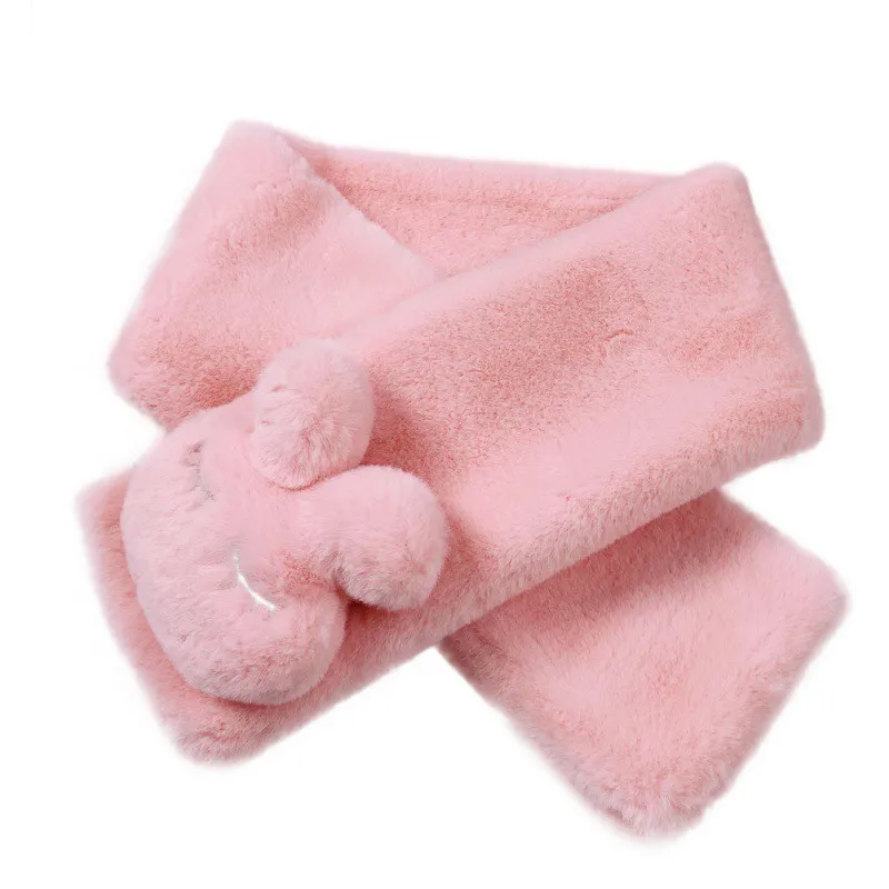 

Fashion Kids Plush Scarves Baby Girls Boys Scarves Cartoon Warm Winter Soft Shawl Wrap Children