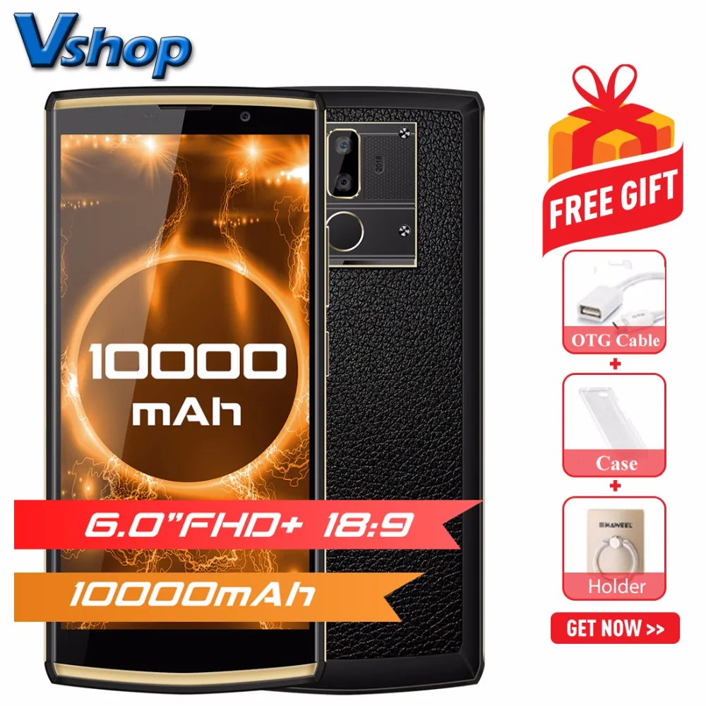Оригинальный OUKITEL K7 4G мобильный телефон Android 8 1 B + 6 восьмиядерный смартфон 10000 мАч