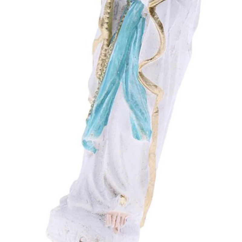 

Figurine Virgin Mary Statue Handicraft Religious Ornament Gift Sand Table Garden Yard Layout