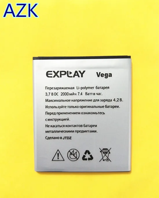 AZK NEW battery for Explay Vega 2000mAh Li-ion Rechargeable Phone Battery For Vega Batterie + Tracking Cord AZK NEW battery for Explay Vega 2000mAh Li-ion Rechargeable Phone Battery For Vega Batterie + Tracking Cord