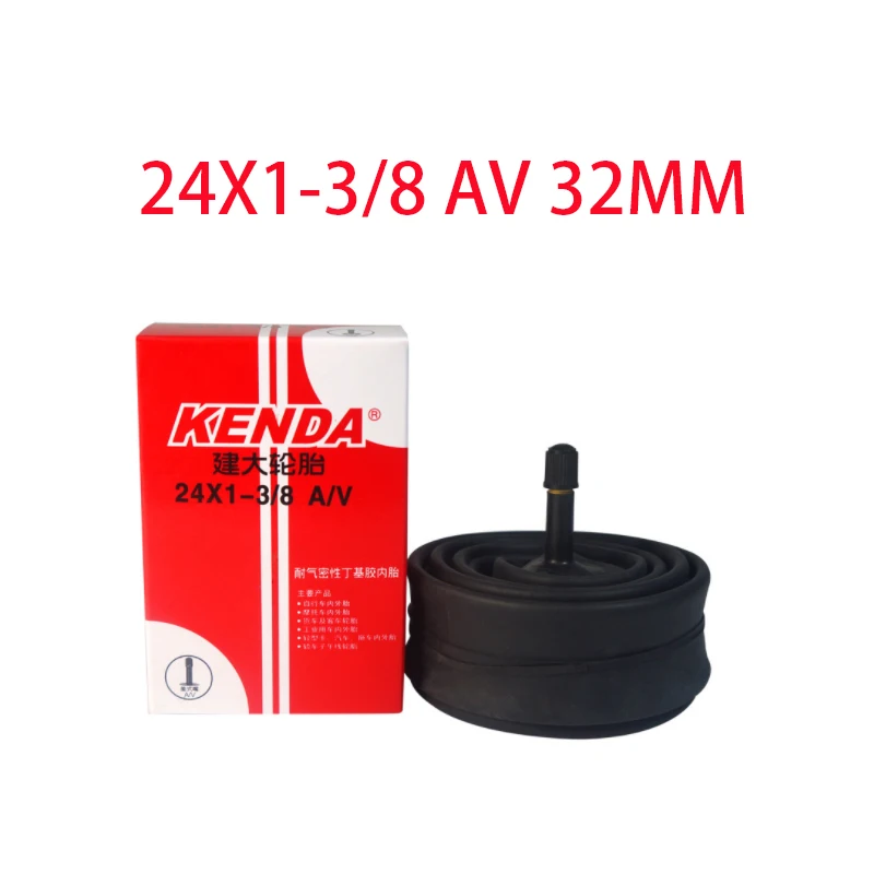 2PCS 24X1-3 8 AV 32L 2 шт внутренняя труба KENDA велосипедная шина MTB 24/26/27,5/29/700C горный шоссейный велосипед 29 дюймов AV FV велосипедные шины резиновая трубка Велоспорт - Цвет: 2PCS 24X1-3 8 AV 32L