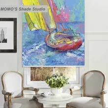 Момо рулонные шторы, затемнения дизайн жалюзи живопись шторы рулонные шторы термальная ткань изготовление размеров под заказ, PRB set522-526