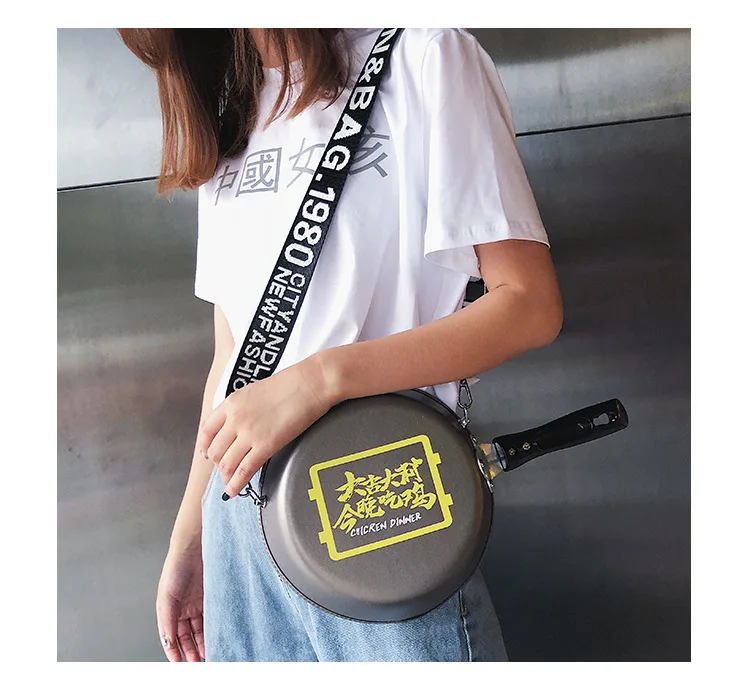 Teen Tote Creative Fashion Cartoo Kitchen Wok Leather Hand Totes Bag Causal Handbags Zipped Shoulder Organizer For Lady Girls Womens Tote Men